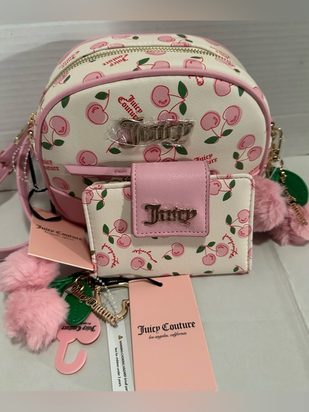 🍒 NWT Juicy Couture Cherry Girl Crossbody & Wallet Set -Rare Y2K Viral Find! - Picture 8 of 16
